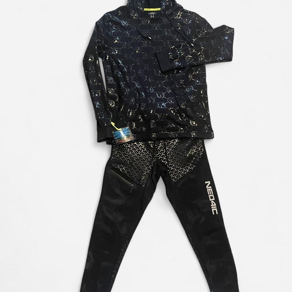NWT Cyberdog Toxic Monogram Hoodie & Jogger Set